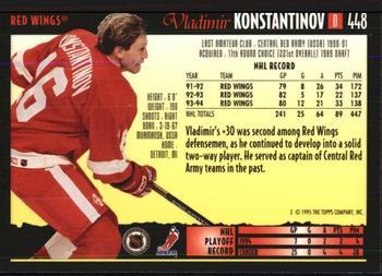 1994-95 Topps Premier - Special Effects #448 Vladimir Konstantinov Back