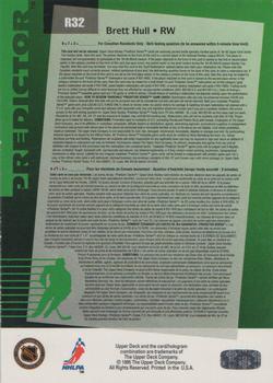 1994-95 Upper Deck - Predictors Retail #R32 Brett Hull Back