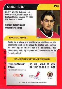 1995-96 Bowman - Draft Prospects #P18 Craig Hillier Back