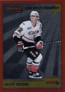 1995-96 Bowman - Draft Prospects #P26 Geoff Peters Front