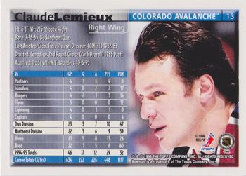 1995-96 Bowman - Foil #13 Claude Lemieux Back