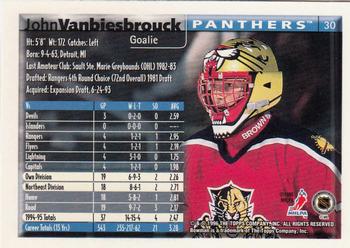1995-96 Bowman - Foil #30 John Vanbiesbrouck Back