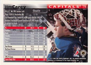 1995-96 Bowman - Foil #74 Jim Carey Back
