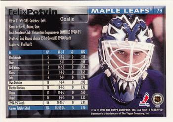 1995-96 Bowman - Foil #79 Felix Potvin Back