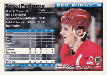 1995-96 Bowman - Foil #80 Sergei Fedorov Back