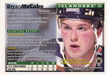 1995-96 Bowman - Foil #96 Bryan McCabe Back
