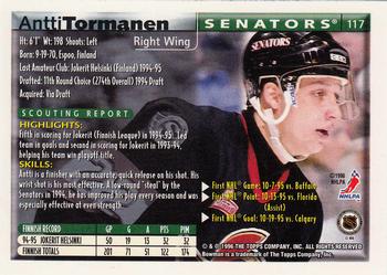 1995-96 Bowman - Foil #117 Antti Tormanen Back