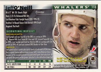 1995-96 Bowman - Foil #118 Jeff O'Neill Back
