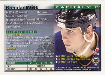 1995-96 Bowman - Foil #127 Brendan Witt Back