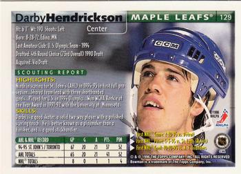 1995-96 Bowman - Foil #129 Darby Hendrickson Back