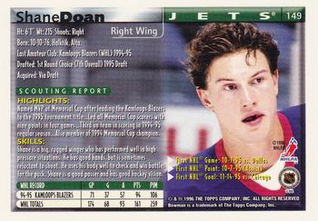 1995-96 Bowman - Foil #149 Shane Doan Back