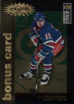 1995-96 Collector's Choice - You Crash the Game Gold Bonus #C6 Mark Messier Front
