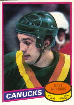 1980-81 O-Pee-Chee #105 Dave Williams Front