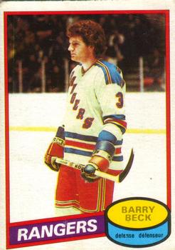 1980-81 O-Pee-Chee #170 Barry Beck Front