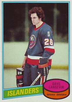 1980-81 O-Pee-Chee #188 Dave Langevin Front