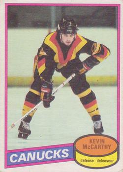 1980-81 O-Pee-Chee #21 Kevin McCarthy Front