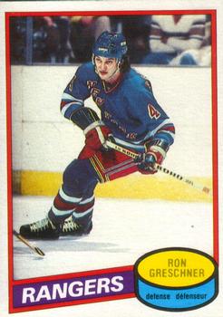 1980-81 O-Pee-Chee #248 Ron Greschner Front