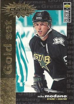 1995-96 Collector's Choice - You Crash the Game Gold Exchange #C16 Mike Modano Front