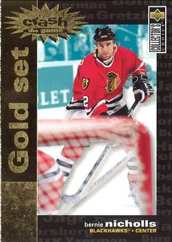 1995-96 Collector's Choice - You Crash the Game Gold Exchange #C17 Bernie Nicholls Front