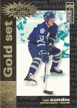 1995-96 Collector's Choice - You Crash the Game Gold Exchange #C30 Mats Sundin Front