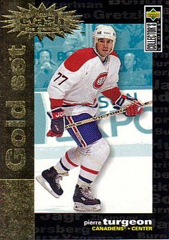 1995-96 Collector's Choice - You Crash the Game Gold Exchange #C15 Pierre Turgeon Front
