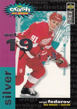 1995-96 Collector's Choice - You Crash the Game Silver #C2 Sergei Fedorov Front