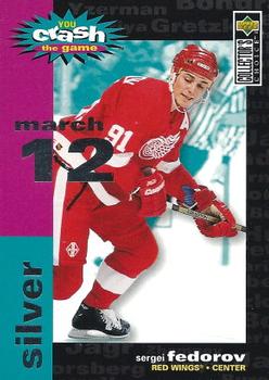 1995-96 Collector's Choice - You Crash the Game Silver #C2 Sergei Fedorov Front