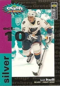 1995-96 Collector's Choice - You Crash the Game Silver #C5 Brett Hull Front