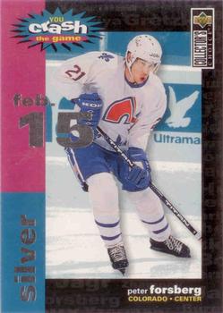 1995-96 Collector's Choice - You Crash the Game Silver #C20 Peter Forsberg Front