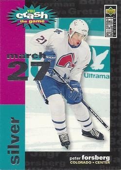 1995-96 Collector's Choice - You Crash the Game Silver #C20 Peter Forsberg Front