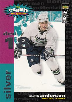 1995-96 Collector's Choice - You Crash the Game Silver #C22 Geoff Sanderson Front