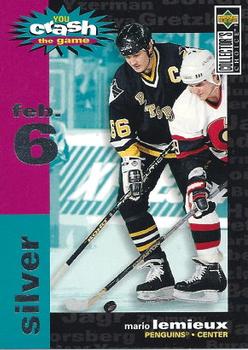 1995-96 Collector's Choice - You Crash the Game Silver #C25 Mario Lemieux Front