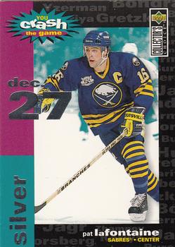 1995-96 Collector's Choice - You Crash the Game Silver #C27 Pat LaFontaine Front