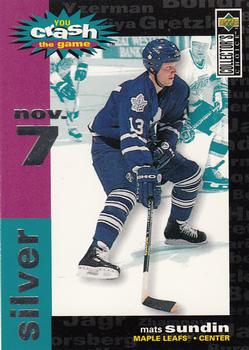 1995-96 Collector's Choice - You Crash the Game Silver #C30 Mats Sundin Front