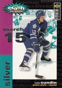 1995-96 Collector's Choice - You Crash the Game Silver #C30 Mats Sundin Front