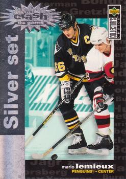 1995-96 Collector's Choice - You Crash the Game Silver Exchange #C25 Mario Lemieux Front