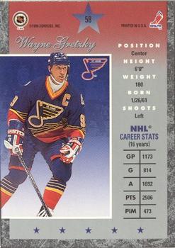 1995-96 Donruss Elite - Die Cuts Uncut #58 Wayne Gretzky Back