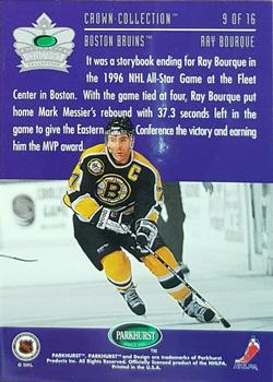 1995-96 Parkhurst International - Crown Collection Gold (Series 2) #9 Ray Bourque Back