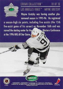 1995-96 Parkhurst International - Crown Collection Gold (Series 2) #10 Wayne Gretzky Back