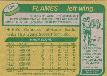 1980-81 Topps #124 Don Lever Back