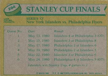 1980-81 Topps #264 Stanley Cup Finals Back