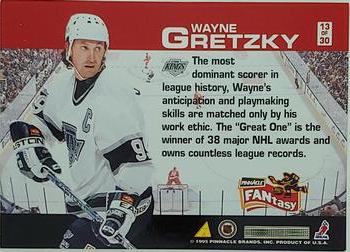 1995-96 Pinnacle - FANtasy #13 Wayne Gretzky Back