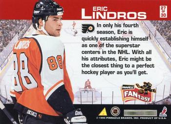 1995-96 Pinnacle - FANtasy #27 Eric Lindros Back