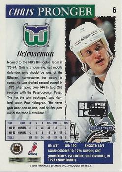 1995-96 Score - Black Ice #6 Chris Pronger Back
