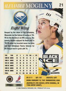 1995-96 Score - Black Ice #21 Alexander Mogilny Back