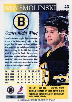 1995-96 Score - Black Ice #43 Bryan Smolinski Back