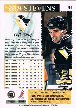 1995-96 Score - Black Ice #44 Kevin Stevens Back