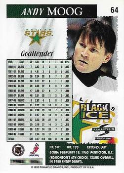 1995-96 Score - Black Ice #64 Andy Moog Back