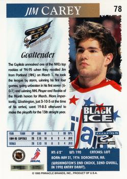 1995-96 Score - Black Ice #78 Jim Carey Back