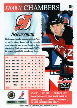 1995-96 Score - Black Ice #86 Shawn Chambers Back